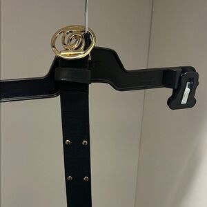 bebe Black and Gold Women's Belt